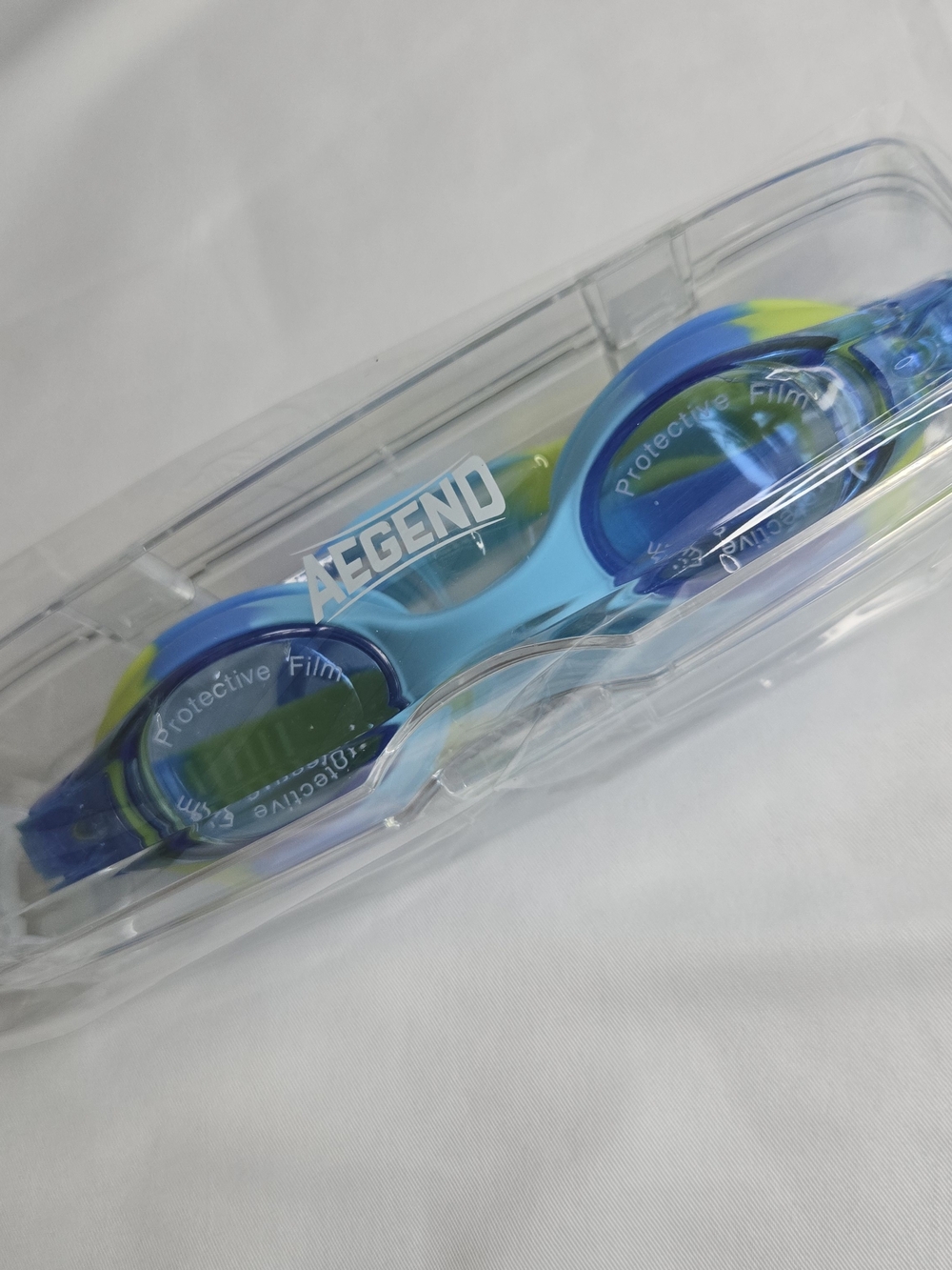 Aegend Toddler Swim Goggles Brand New in Plastic Case Blue Pool Kids